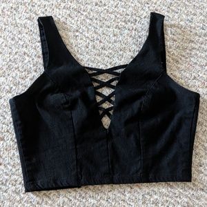 Charlotte Russe Black Crop Top 🖤